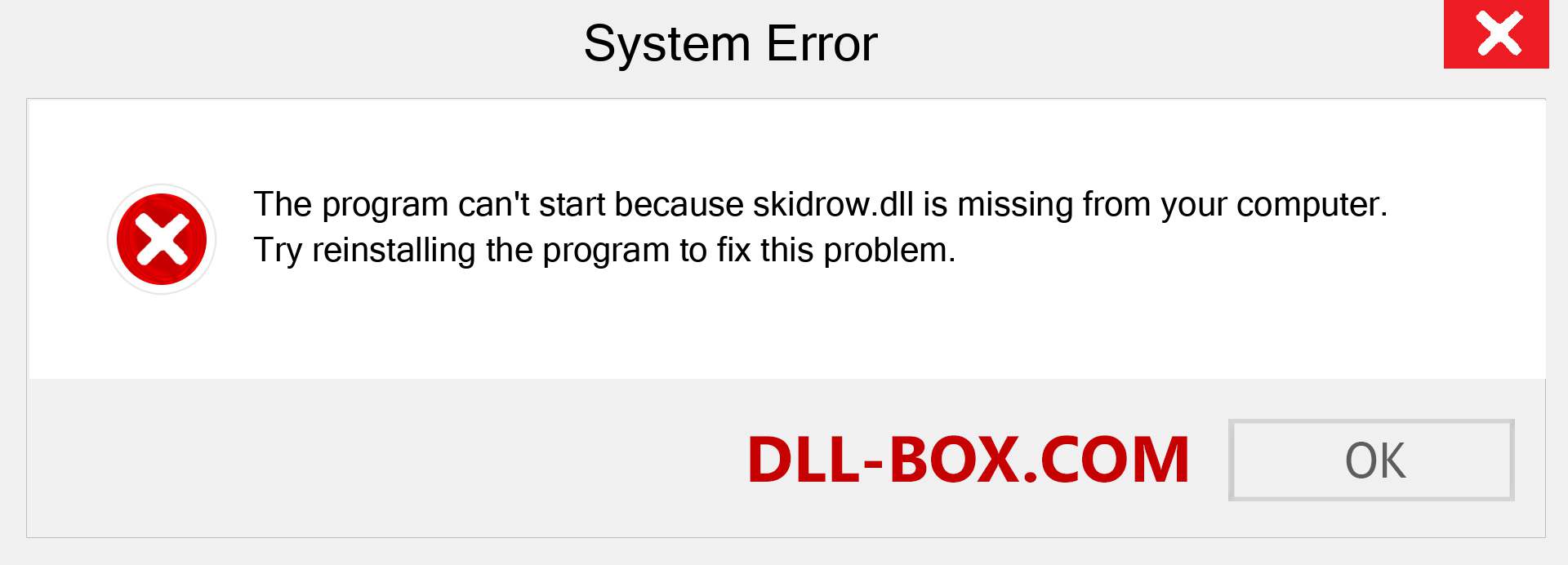  skidrow.dll file is missing?. Download for Windows 7, 8, 10 - Fix  skidrow dll Missing Error on Windows, photos, images